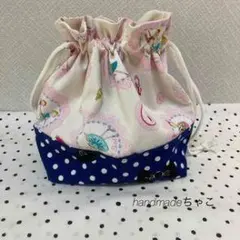 給食袋 キャラクター柄 ネイビー
