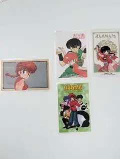 らんま1/2 ラミネートカード 4枚セット 15 カセットインデックス