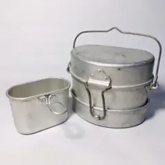 【希少】イタリア軍 メスキット 3ピースu0026カップ コンプリートセット■クッカー