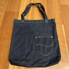 最終価格Lee デニムトートバッグ レッスンバッグ　グローサリーバッグ