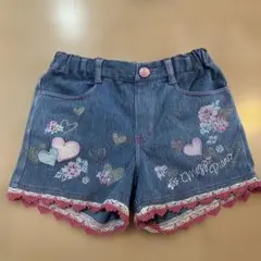 メゾピアノ　140 デニムショートパンツ