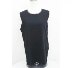 新品未使用【cafune】チュールコンビタンクトップ　ブラック
