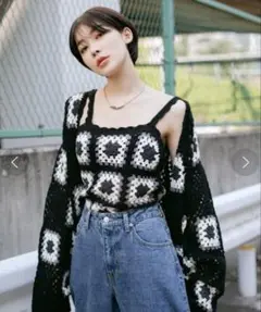 ☆美品☆X-girl クロシェ編みキャミソール
