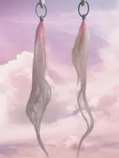 【11】アレンジエクステ　ヘアゴム　ピンクパープル