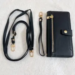 新品⭐️ OPPO A3X 5G ケース 手帳型 ショルダー オッポA3X 黒