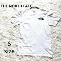 THE NORTH FACE ホワイト Tシャツ ロゴプリントSサイズ