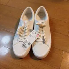 ホワイト カジュアル スニーカー 25.0cm