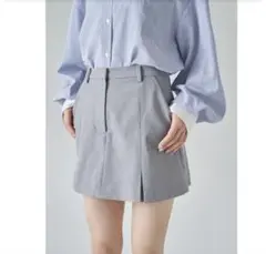 SNIDEL ローウエストミニスカショーパン　グレー