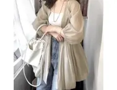 前後2WAYのオーガンジーのバルーンブルゾン
