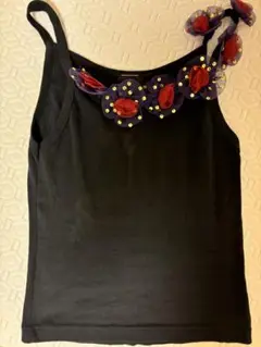 ANNA SUI 黒いキャミソール S