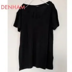 DENHAM 麻混 VネックTシャツ デンハム