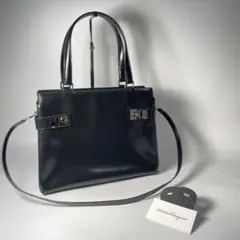 Ferragamo ダブルガンチーニ 2way ショルダー トートバッグ