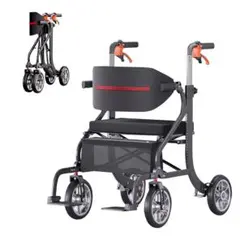 【未使用】 Miugoo 多機能 歩行補助車 歩行器 車椅子 アルミ製