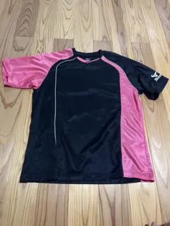 Mizuno 半袖Tシャツ Lサイズ ブラック/ピンク