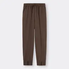 センターシームジョガーパンツQ DARK BROWN ユニクロ