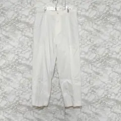 MORRIS＆SONS タック入りパンツ テーパードパンツ カジュアル 3 白