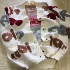 ニットざっくりカーディガン　165