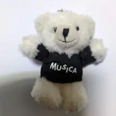 クマのぬいぐるみ キーホルダー Musica　約10センチ