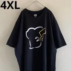 希少サイズ　UNIQLO ピカチュウ　Tシャツ ブラック　4XL オンライン限定