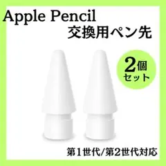 Applepencil 白 2個 第1/第2世代 ペン先 交換 アップルペンシル