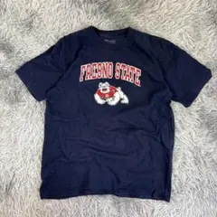 チャンピオンフレズノステートTシャツ/USA製/カレッジロゴ/キッズサイズ
