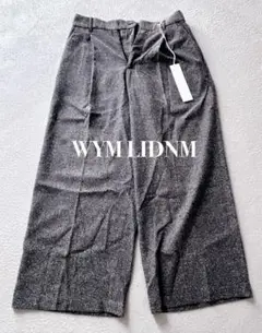 WYM LIDNN ブリーズ ツイード ディープ タック バギー スラックス