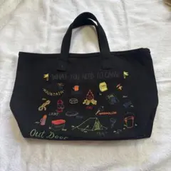 キャンプアイテム　刺繍トートバッグ　アースメード　Earth made