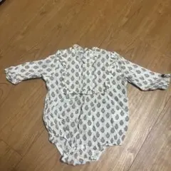 tete a tete フラワープリントロンパース 80cm