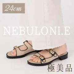 本日限定お値下げ⭐︎【NEBULONI E.】ネブローニ　サンダル　38 NEBULONI E.(ネブローニ)のスタッズ付きフラットサンダル通販