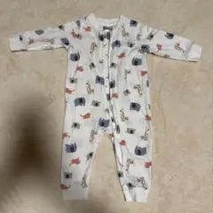 長袖ロンパース　ジッパー