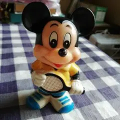めっちゃレトロです♪　三菱銀行　ミッキーマウス　ソフビ貯金箱(^o^)