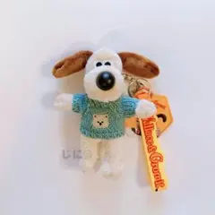 【グリーンくまさんニット】ウォレスとグルミット ぬいぐるみキーホルダー