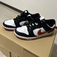 Nike Dunk Low 白/黒/オレンジ