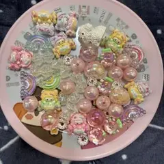 ハローキティ キャラクタービーズ アクリルビーズ 手書きビーズ ファンシービーズ