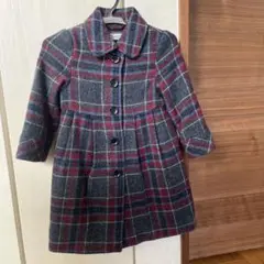 サエグサ ウール素材チェックコート