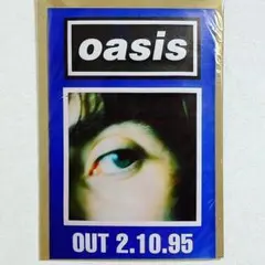 布 ポスター「オアシス　OASIS　モーニング・グローリー発売日告知　青」