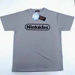 新品タグ付き　グレー　ニンタイデス　おもしろ ドライTシャツ　Lサイズ