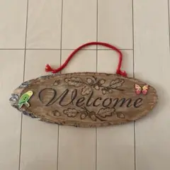 木製ウェルカムボード カラフル装飾付き