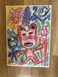 hakaalashクレヨン画 A4サイズ