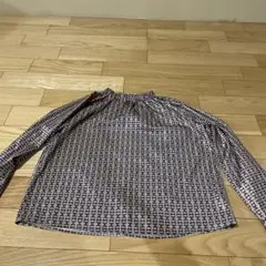 OPAQUE CLIP ブラウン長袖ブラウス