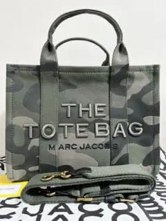 新品★マークジェイコブス カモフラ ジャカード トートバッグ ミディアム