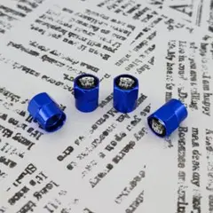 エアバルブキャップ トランスフォーマー オートボット ブルー 4個