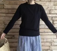 homspun (ホームスパン) 天竺長袖Tシャツ