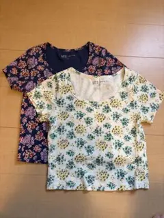 ⭐︎美品　ユニクロ PAUL & JOE 花柄 Tシャツ Sサイズ2枚セット