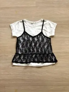 ライトオン　女の子　重ね着　Tシャツ　キャミソール　サイズ120
