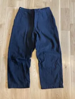 極美品 21aw COMOLI デニムオーバーパンツ ブラック サイズ3