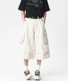 Theater code ハーフワイドカーゴパンツ