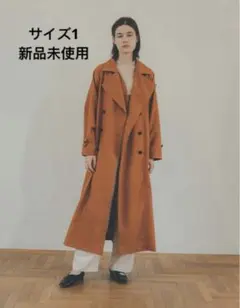 クラネ トレンチコート オレンジ 2WAY OVER TRENCH COAT