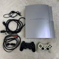 【動作確認済】PlayStation 3 本体 シルバー コントローラー2個付き