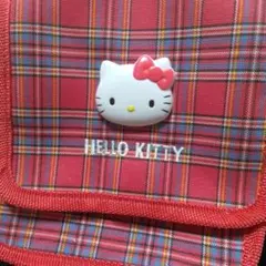 【希少】ハローキティ チェック ショルダーバッグ レトロ キティちゃん サンリオ